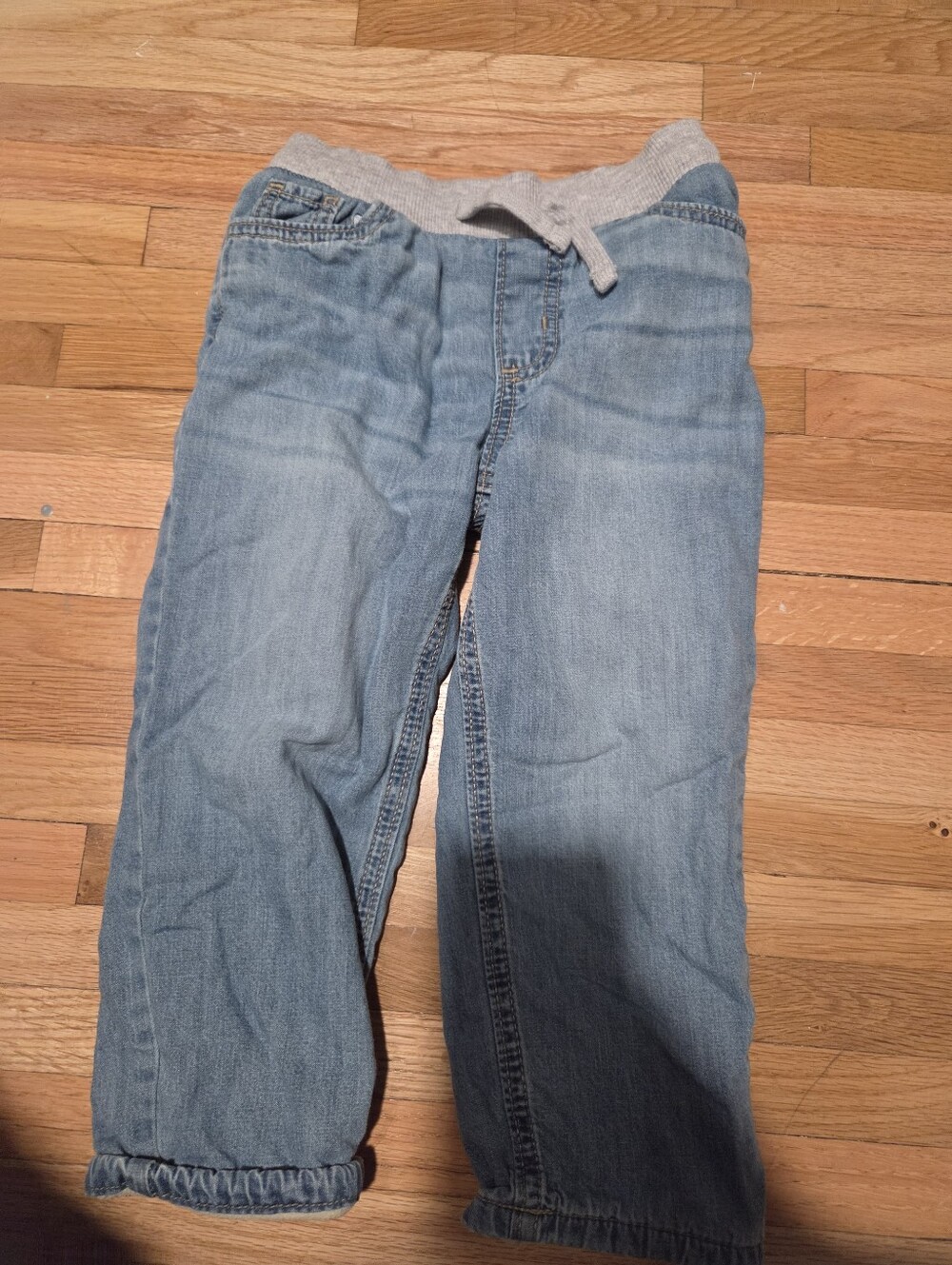 OshKosh B'gosh Light Blue Denim Jogger Jeans Fleece Lined / Size 4t